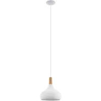EGLO Sabinar 1-flg. Ø 28 cm Holz und Stahl weiß-braun