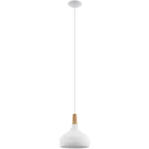 EGLO Sabinar 1-flg. Ø 28 cm Holz und Stahl weiß-braun