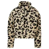 URBAN CLASSICS Aop Sherpa Halbzippullover Sand Leo 5XL