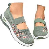 RACXBO Orthopädische Schuhe Damen Walkingschuhe Sommerschuhe Sommer Weite H Damenschuhe Gesundheitsschuhe Breite Füße Leicht Barfußschuhe Barfussschuhe Atmungsaktive Elegant Und Bequem Laufschuhe - 40 EU