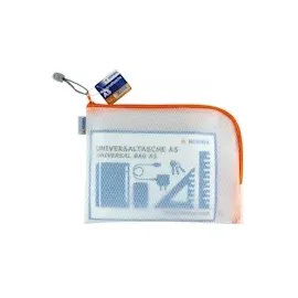 Herma Reißverschlussbeutel transparent/orange,