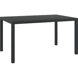 vidaXL Gartentisch 150 x 90 x 74 cm Schwarz