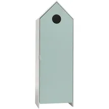 Vipack Kinderkleiderschrank Casami 57,6 x 171,3 x 37 cm Holzwerkstoff grün-weiß