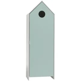 Vipack Kinderkleiderschrank Casami 57,6 x 171,3 x 37 cm Holzwerkstoff grün-weiß