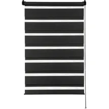 GARDINIA Doppelrollo Easyfix 100 x 150 cm schwarz