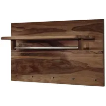 Massivmoebel24 Wandgarderobe Sheesham 100x32x60 rot-braun gebeizt Toronto 146