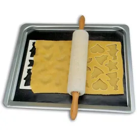 Städter Keksausstecherbrett 37 x 22 cm Weiß mit 9 Motiven