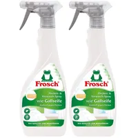 Frosch wie Gallseife Flecken und Vorwaschspray, Fleckenentferner zur Vorbehandlung, für Weißes, Buntes und Feines, entfernt Fett, Öl, Blut, Eiweiß, 2er Pack (1 x 500ml)