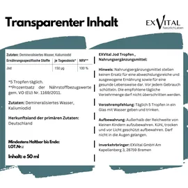 Exvital Jod Tropfen 50 ml