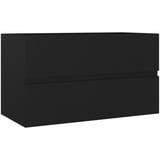 vidaXL Waschbeckenunterschrank 80 x 45 x 38,5 cm schwarz