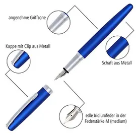 Online Schreibgeräte ONLINE® Patronenfüller blau M (mittel), 1 St.