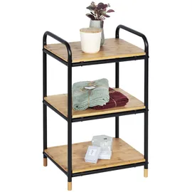 Wenko Beistellregal Loft 42,0 x 33,5 x 69,0 cm Braun, Schwarz
