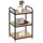 Wenko Beistellregal Loft 42,0 x 33,5 x 69,0 cm Braun, Schwarz