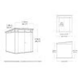 KETER Gartenhaus 3,40 x 2,18 m Braun