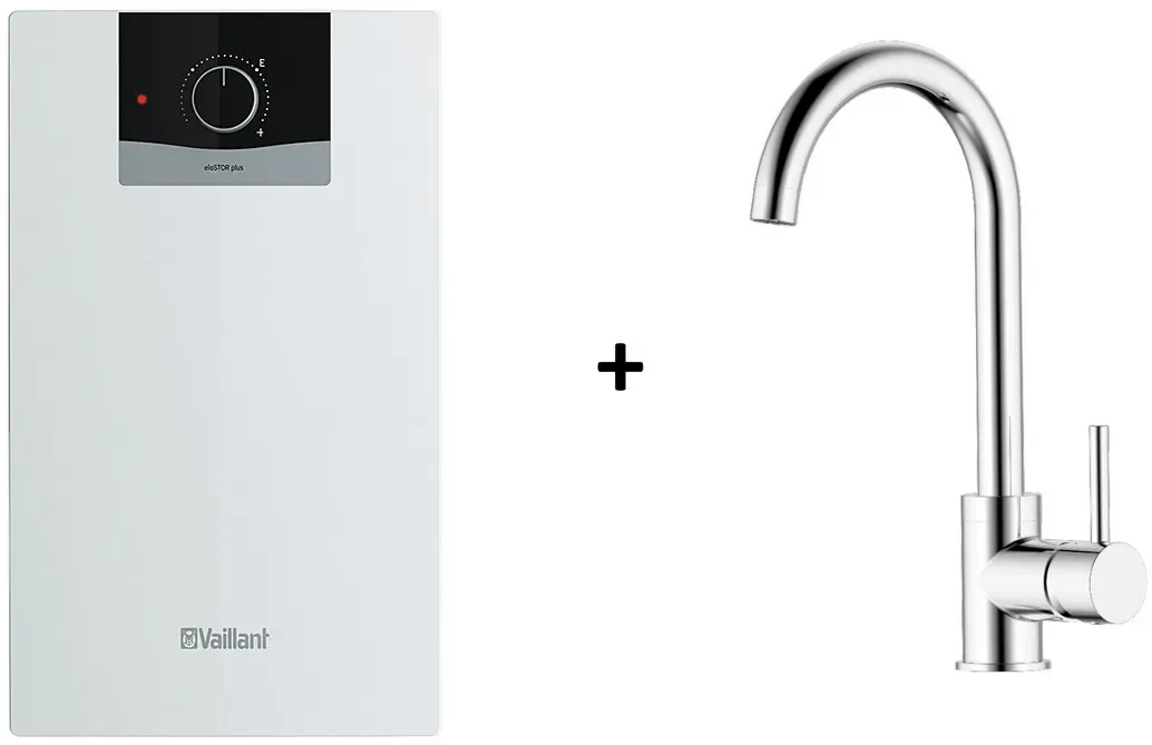 Vaillant Untertischgerät 5l Untertisch Boiler Warmwasserspeicher 2 KW + Armatur