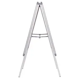 NOBO Kundenstopper silber DIN A2 2 Fächer 47,5 x 48,5 x 85,0 cm, 1 St.