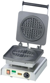 Neumärker Manufaktur Waffeleisen Americano, Klassisches Klemmeisen mit Digitaltimer für leckere Americano-Waffeln, Single