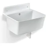 Gospo Gartenwaschbecken, 55x42x22.5cm Haushaltsbecken Aus Hochqualitativem Polystyrol, Ausgussbecken