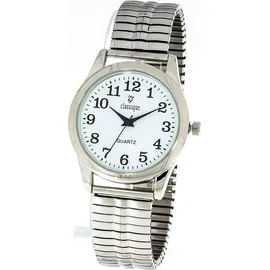Classique Herrenuhr mit Edelstahlzugarmband - Silber