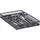 Relaxdays Besteckkasten groß Metallgeflecht 5,1 x 28,6 x 40,6 cm schwarz
