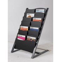 Paperflow Prospektständer 2860.35 schwarz DIN A3, DIN A4