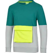 Erima Unisex Kinder Leon Sweatshirt (5602205), Everglade/Lime Punch, 140