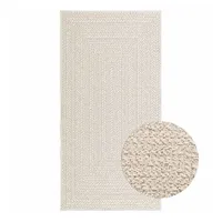 vidaXL Teppich ZIZUR Creme 80x150 cm Jute-Optik Indoor und Outdoor