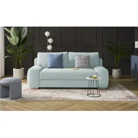 bobb Schlafcouch mit Boxspringpolsterung 2-Sitzer Blau