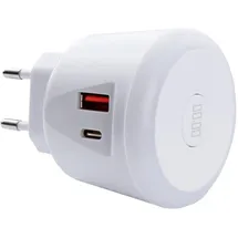 Ecosavers USB Timer Charger USB Ladegerät 20W 1x USB-A, 1x USB-C® Weiß Innenbereich