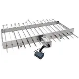 Grillpeter Mangal XXL Drehspießaufsatz 80 cm silber