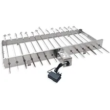 Grillpeter Mangal XXL Drehspießaufsatz 80 cm silber