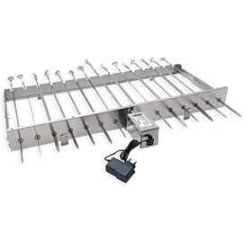 Grillpeter Mangal XXL Drehspießaufsatz 80 cm silber