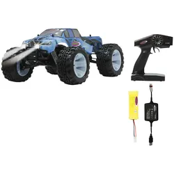 RC-Monstertruck JAMARA "Tiger Ice Monstertruck 4WD" Fernlenkfahrzeuge blau (blau, schwarz) Kinder Ab 12-15 Jahren 1:10, 2,4 GHz, mit LED