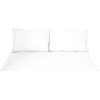 COFI Einfarbige Bettwäschen-Sets für Einzel- und Doppelbetten, 100% Baumwolle