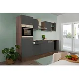 Respekta Küchenzeile Oliver 280 cm Grau