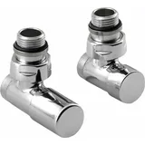Sapho COMPACT Anschlussventil-Handset, eckig, Chrom - Silber