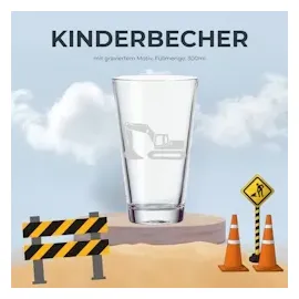 LUXENTU Kinderbecher 0,3 l Transparent 2 St.