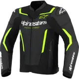 Alpinestars GP Force V2 Airflow, Lederjacke - Schwarz/Neon-Gelb/Weiß / 52