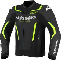 Alpinestars GP Force V2 Airflow, Lederjacke - Schwarz/Neon-Gelb/Weiß / 52