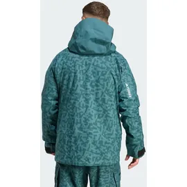 adidas Terrex Herren Techrock Hybrid Primeknit Climaproof Jacke (Größe M, gruen)