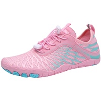 Bluelucon Herren Damen Barfußschuhe Outdoor Fitnessschuhe Sport Traillaufschuhe Atmungsaktiv Leichte rutschfeste Aquaschuhe Surfschuhe Traillaufschuhe Damen tauchschuhe für flossen Rosa 39 - 39 EU