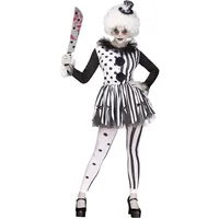 Fun World Damen Killer Clown Erwachsenenkostüm, Größe L - L