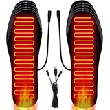 (Größe 35-41) Beheizte Socken, USB-betriebene beheizte Socken mit einstellbarer Temperatur und Timer, waschbare und zuschneidbare Thermosocken,