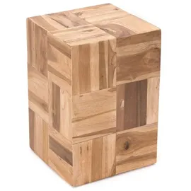 creedwood Hocker PUZZLE Holz 45 x 45 x 45 cm Beige