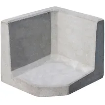 Diephaus L-Stein-Ecke unbewehrt Grau 30 x 40 x 40 x 7 cm
