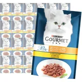 Purina Gourmet Perle Hähnchen 26x85g Mini Filets Sauce Feuchtfutter für Katzen