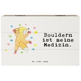 Mr. & Mrs. Panda Dekokiste Fuchs Bouldern Medizin - Weiß - Geschenk, Sport, Sportart, Schatulle, (1 St) weiß Ø 0 cm x 19 cm x 10 cm