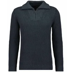 RAGMAN Rundhalspullover RAGMAN Asphalt-018 50