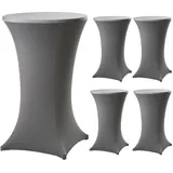 Trutzholm 5er Set Stehtischhusse Grau