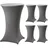 Trutzholm 5er Set Stehtischhusse Grau